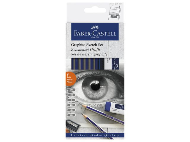 Grafitpennor FABER-CASTELL 8/fp