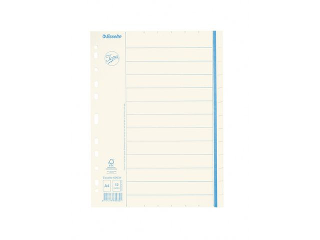 Pappregister JOPA A4 12 flik otr.