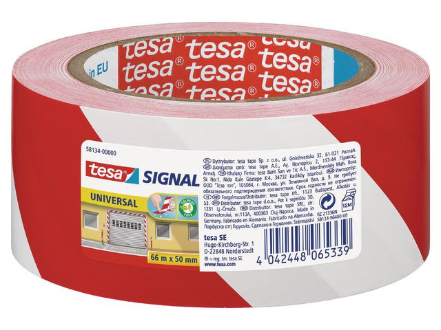 Markeringstejp TESA Sign.50mmx66m röd/vi