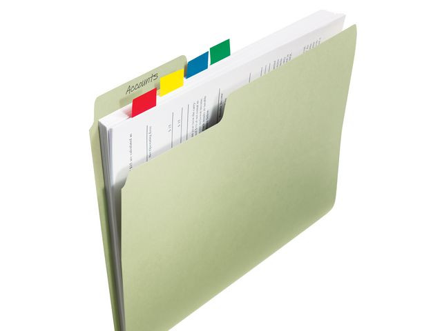 Index POST-IT 25,4x43,2mm grön 50/fp
