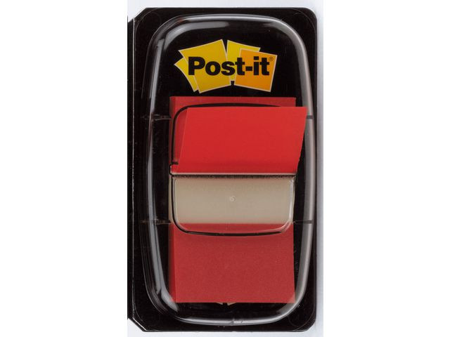 Index POST-IT 25,4x43,2mm röd 50/fp