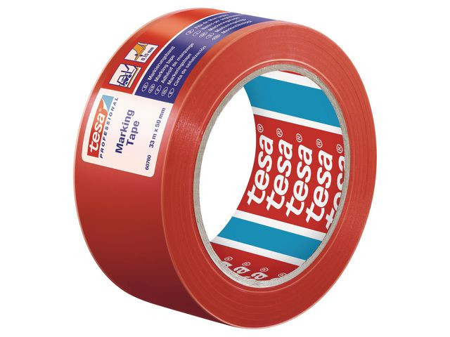 Markeringstejp TESA Prof. 50mmx33m röd