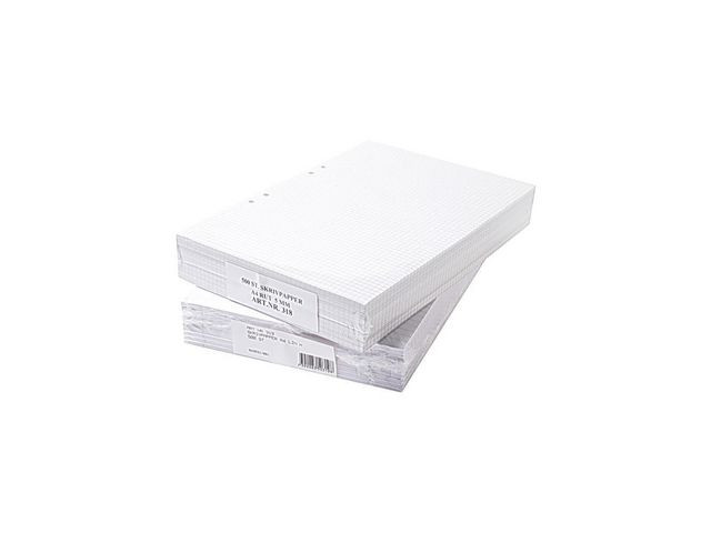 Lösblad A4 rutat 5x5mm hålat 500/fp
