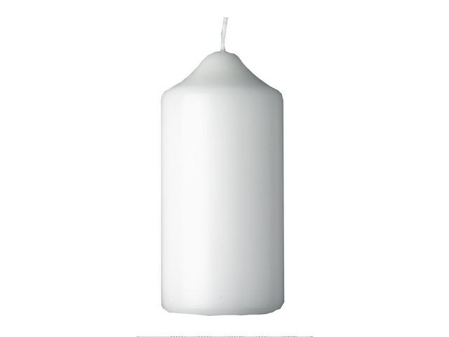 Blockljus DUNI 130x60mm vit