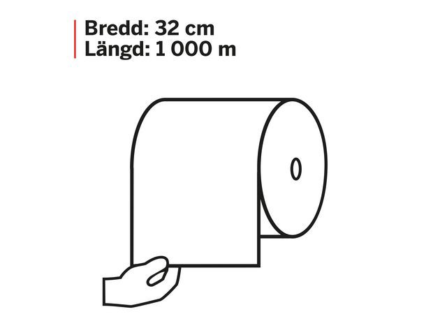 Industritork KATRIN XL brun 1000m