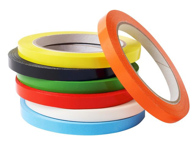 Tejp märk PVC 9mmx66m blå