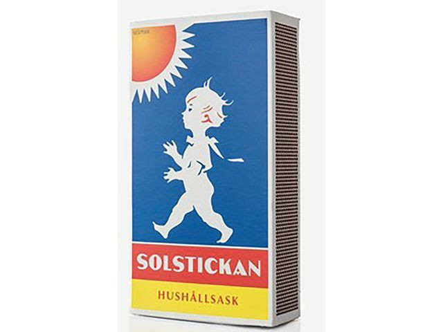 Tändstickor SOLSTICKAN hushållsask