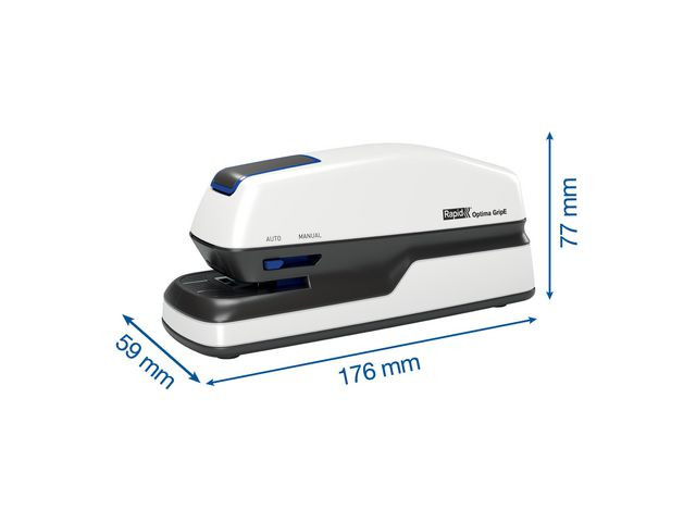 Elhäftare RAPID Optima Grip vit/svart