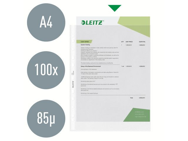 Plastficka LEITZ PP 0,07 A4