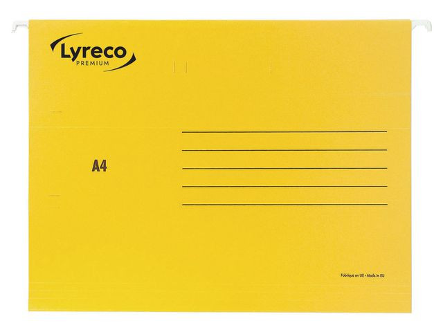Hängmapp LYRECO A4 gul 25/fp