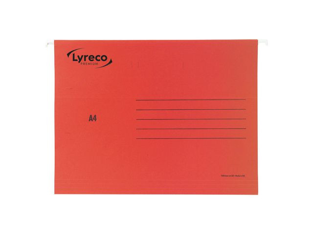 Hängmapp LYRECO A4 röd 25/fp