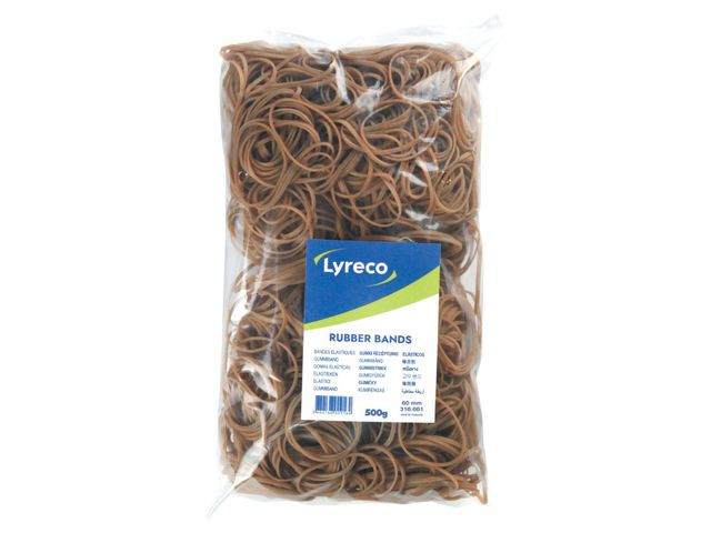 Gummiband LYRECO 60x2mm 500g 1740/fp