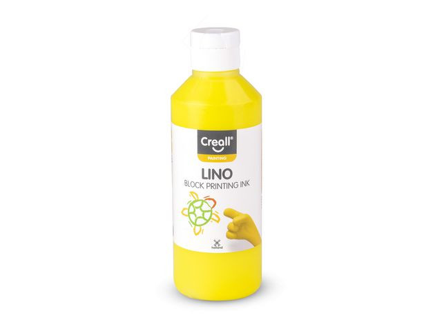 Tryckfärg Lino CREALL 250ml gul
