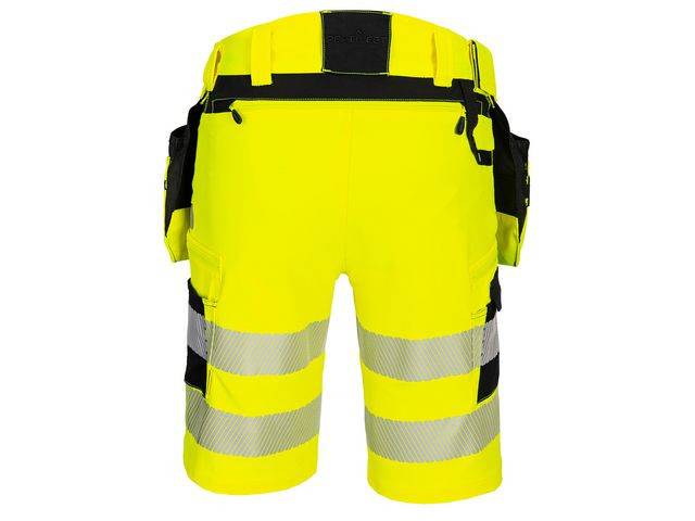 Hantverksshorts DX446 gul varsel kl2 c46