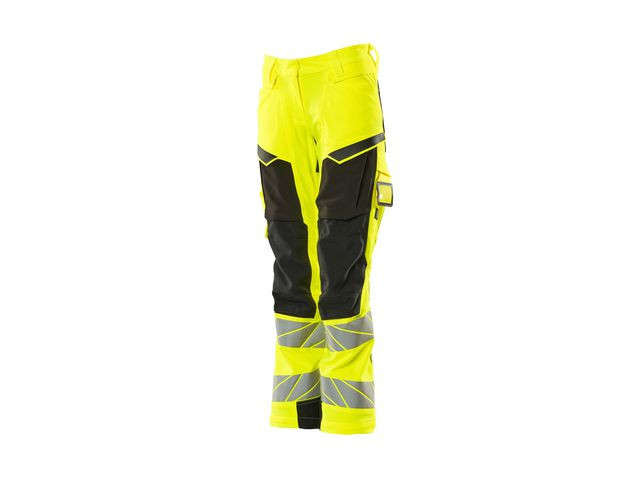 Varselbyxor dam kl 2 stretch gu/sv 76c52
