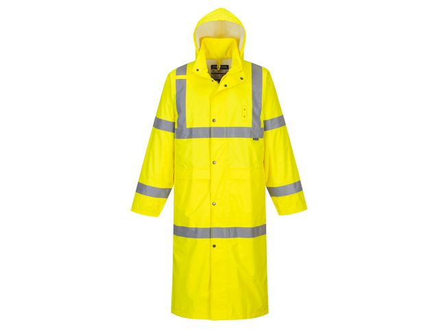 Varselregnrock Hi-Vis 122cm gul kl3 XL