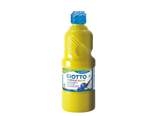 Akrylfärg Giotto 500 ml gul