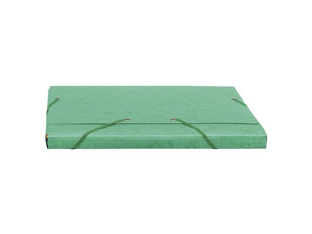 Gummibandsmapp EXACOMPTA 3kl A4 425g grö