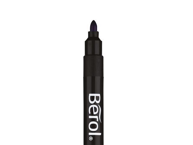 Fiberpenna BEROL Broad svart 12/fp