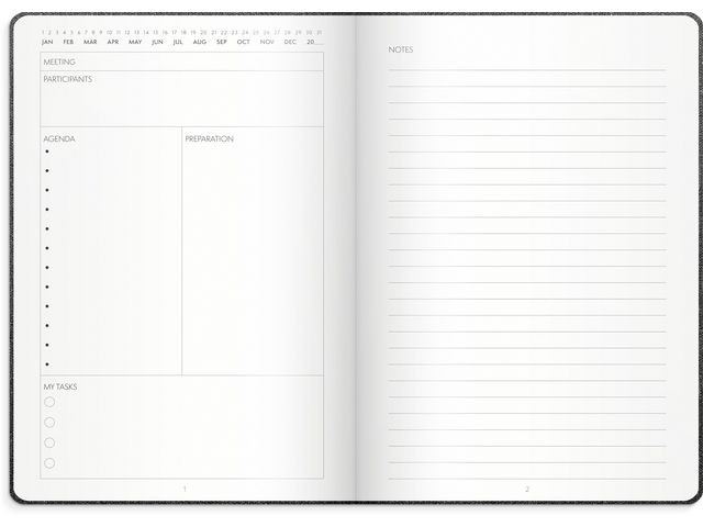 Anteckningsbok Meeting Journal - 7434