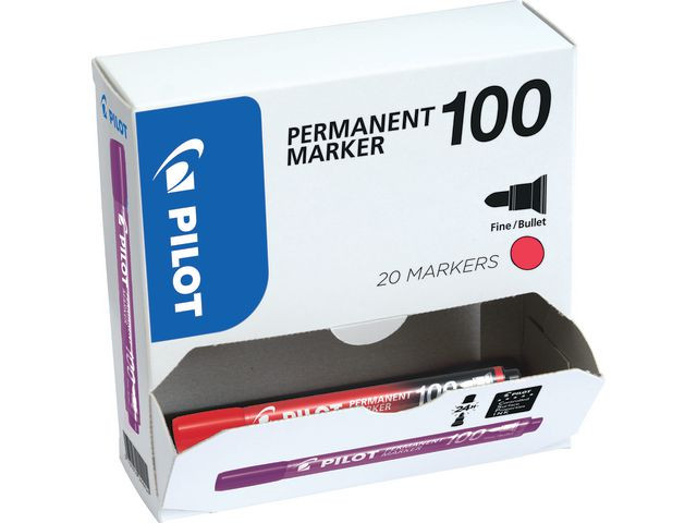 Märkpenna PILOT rund SCA 100 1mm röd