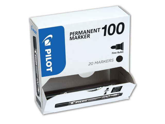 Märkpenna PILOT rund SCA 100 1mm svart