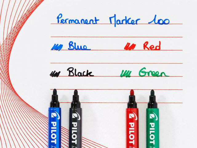 Märkpenna PILOT rund SCA 100 1mm svart