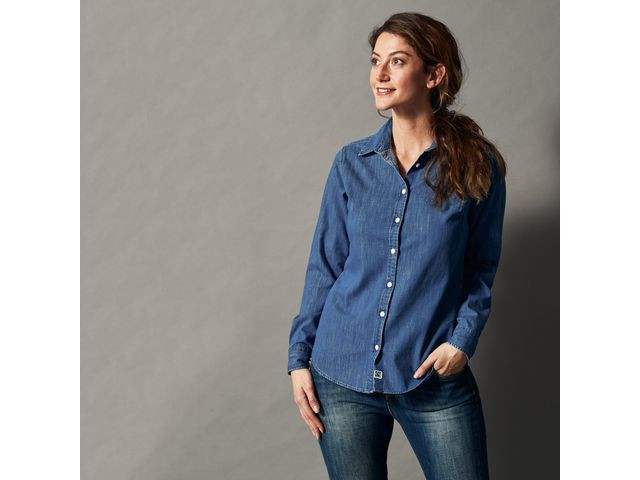 Skjorta COTTOVER Denim dam GOTS 44
