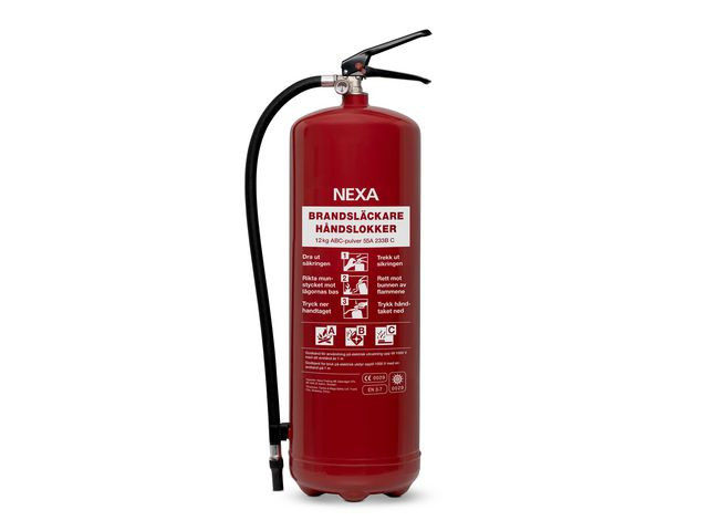 Brandsläckare NEXA 12kg pulver 55A röd