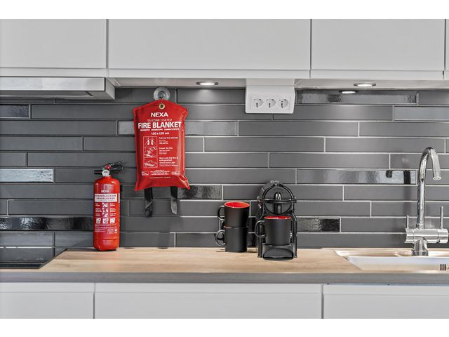 Brandfilt NEXA silikon 120x180cm röd
