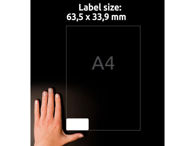 Etikett AVERY 63,5x33,9mm 240/fp