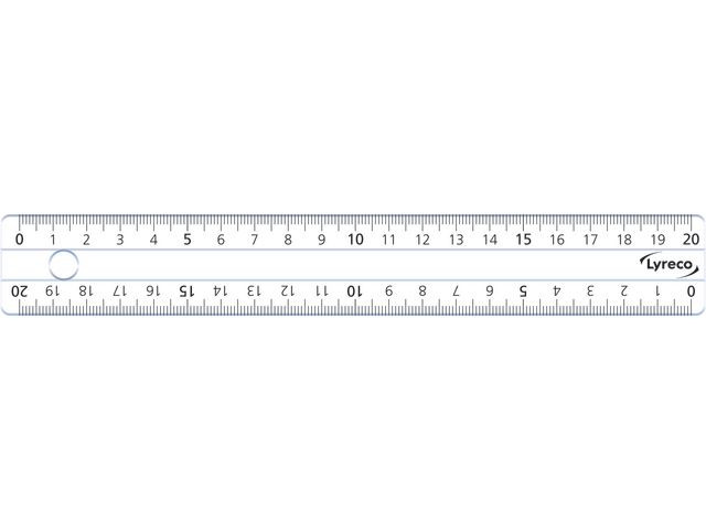 Linjal LYRECO 20cm