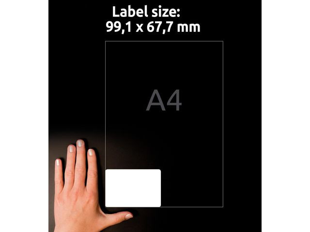Etikett AVERY avtagb 99,1x67,7mm 160/fp