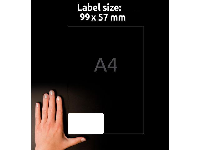 Etikett AVERY Stretch 99x57mm 500/fp