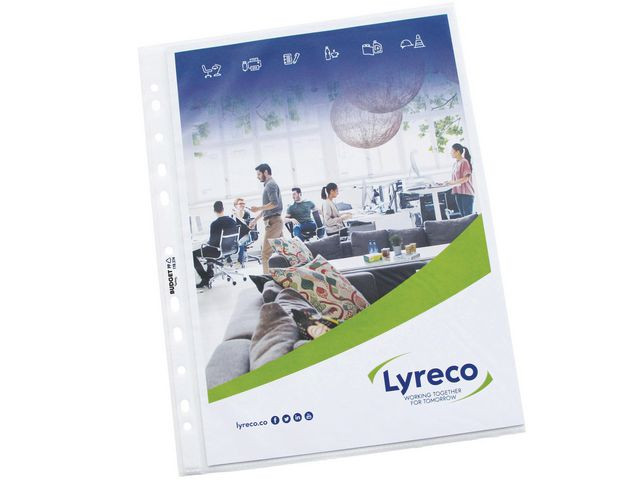Plastficka LYRECO A4 0,055 präg 100/fp