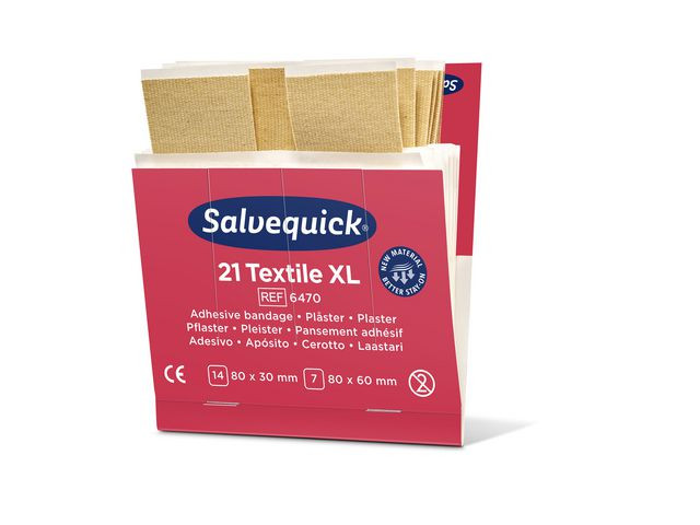 Plåster refill textil extra stora 21/fp