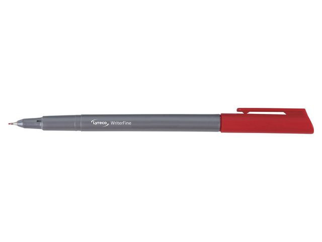 Fineliner LYRECO 0,4mm röd