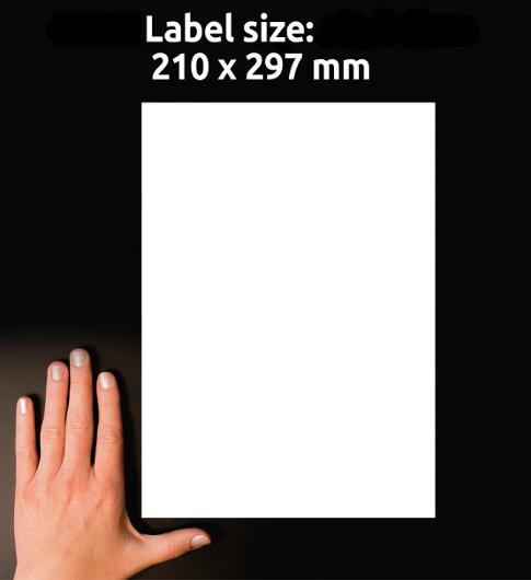 Etikett AVERY avtagb 210x297mm 30/fp