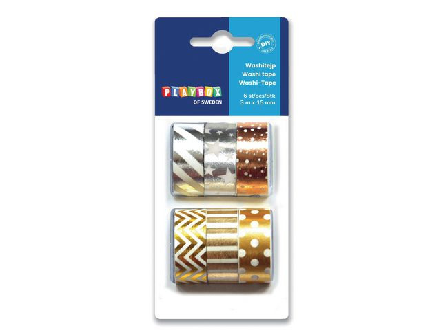 Washitape metallfärg 6/fp
