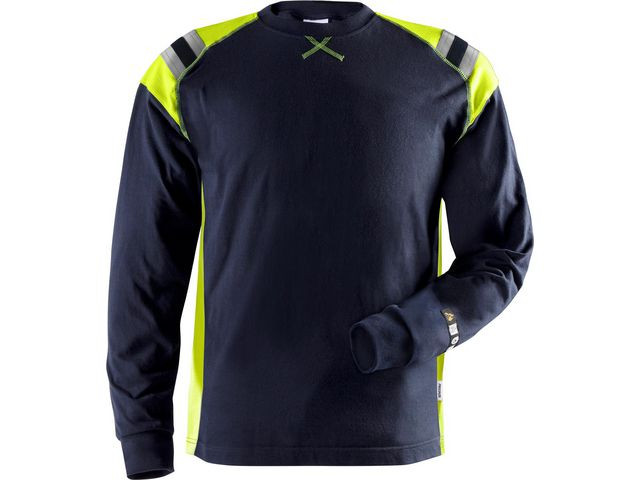 Långärmad T-shirt Flam 7072 Marin L