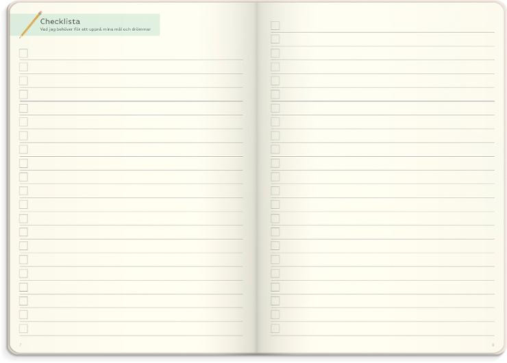 Kalender Dream and do odaterad