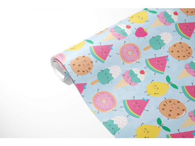 Presentpapper Popsicle 70cmx10m