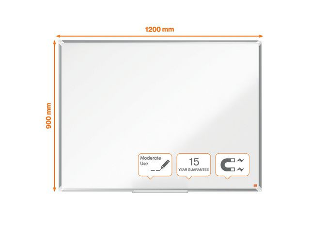 Whiteboard NOBO premium stål 120x90cm