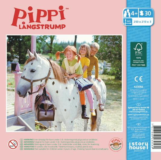 Träpussel Pippi KÄRNAN 30 bitar