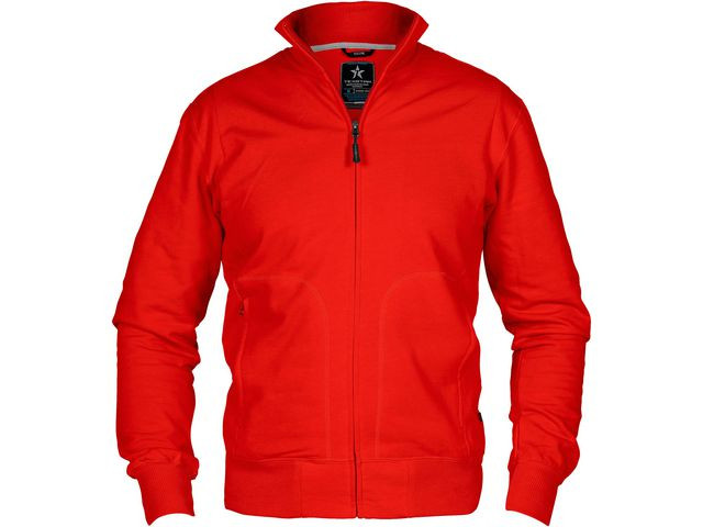 Sweatjacka TEXSTAR HC04 röd 4XL