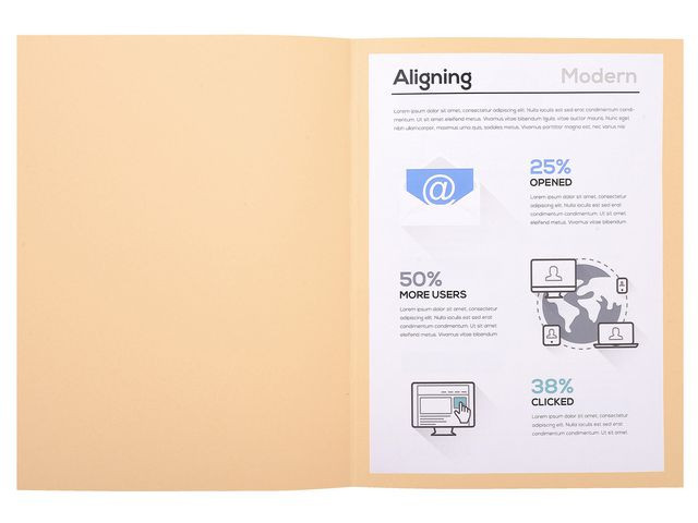 Mapp EXACOMPTA utan klaff A4 beige