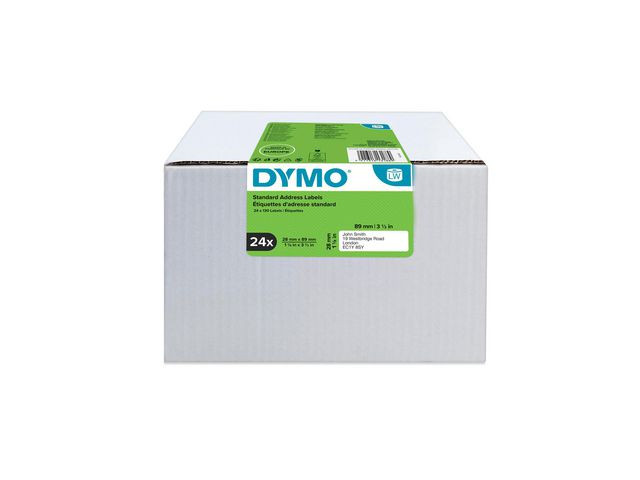 Etikett DYMO LW 89x28mm 24rl/fp