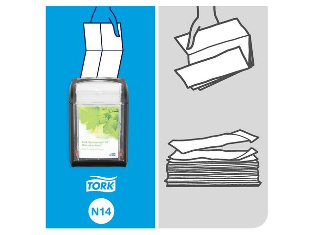 Dispenser TORK N14 Xpressnap Fit L svart