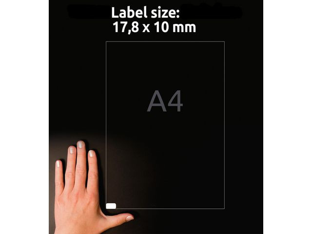Etikett AVERY avtagb 17,8x10mm 8100/fp