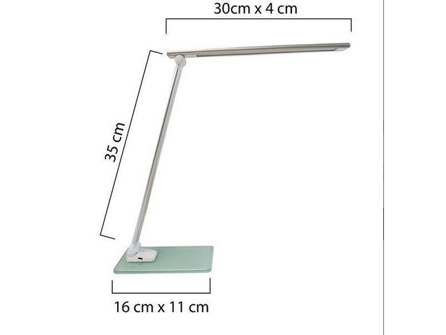 Lampa UNILUX Popy LED silver/vit